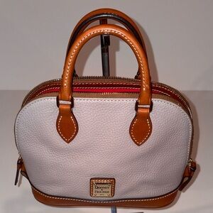 DOONEY & BOURKE Pale Lilac and Brown Satchel